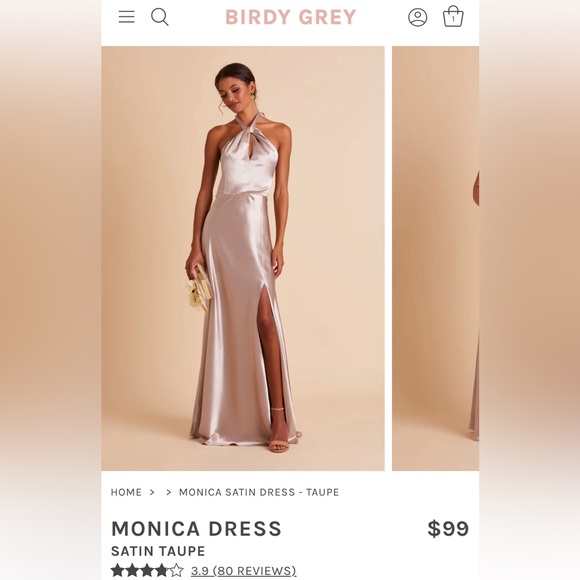 Birdy Grey Dresses & Skirts - Brand new unopened birdy grey bridesmaid dress. Taupe color XS in Monica style.